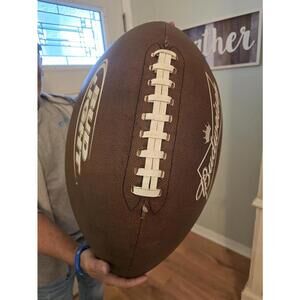 Jumbo 25” Budweiser Display Football Faux Leather Hanging Game Day Decor